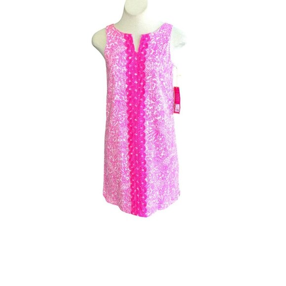 Lilly Pulitzer for Target See Ya Later Hot Pink Sheath Dress Girls Size XL - Picture 1 of 13